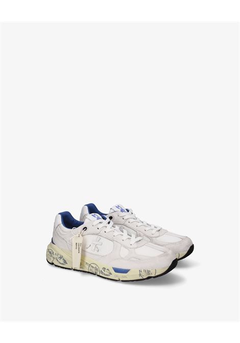 Premiata Mase 25 8019 mens sneakers in leather and nylon white PREMIATA |  | MASE25 VAR8019